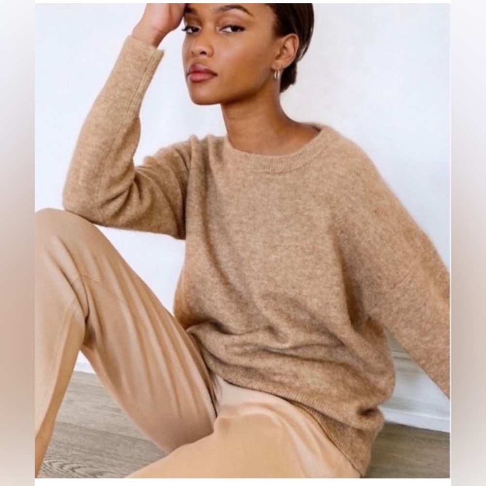 New Aritzia The Group Babaton Thurlow Relaxed crew-neck sweater Merino Wool